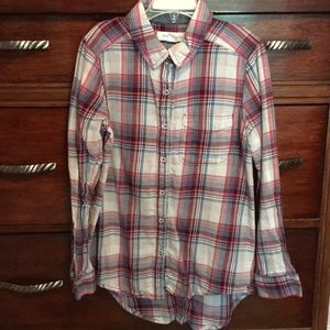AUC Girls treasure & bond plaid top- sz 10